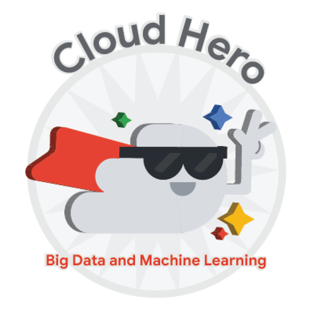 Значок за Cloud Hero: Big Data and Machine Learning