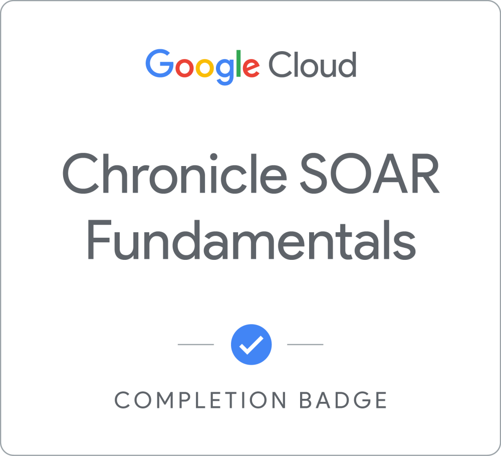 Badge per Chronicle SOAR Fundamentals - Locales