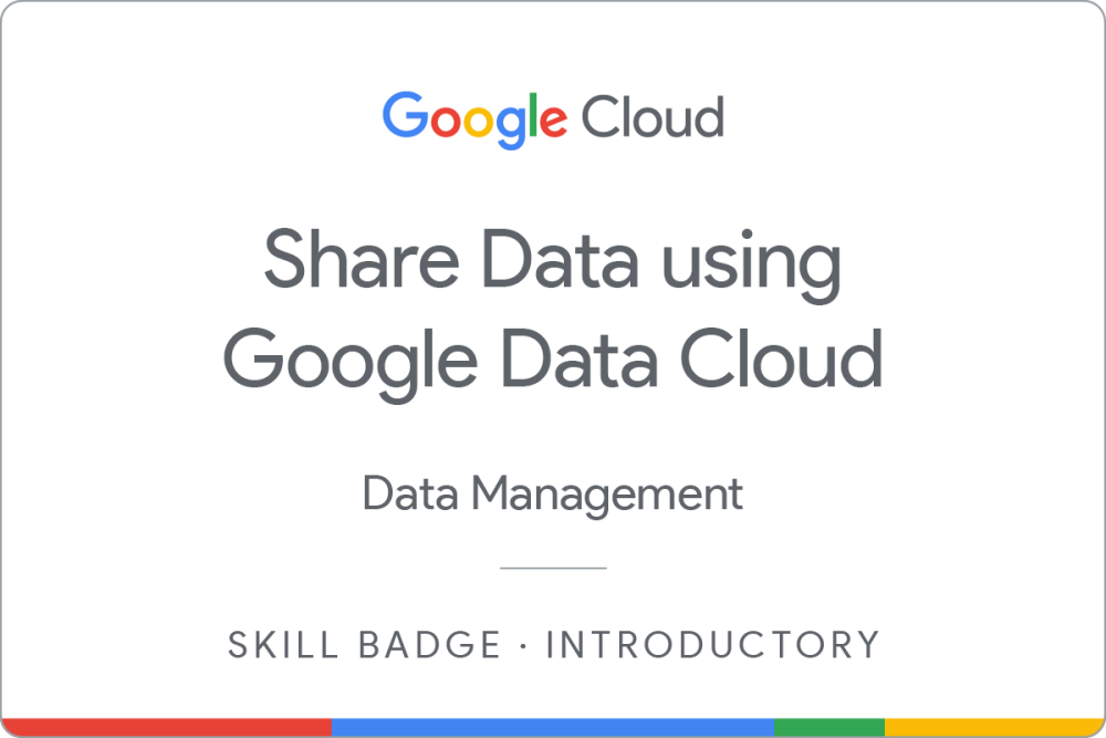 Badge untuk Share Data Using Google Data Cloud