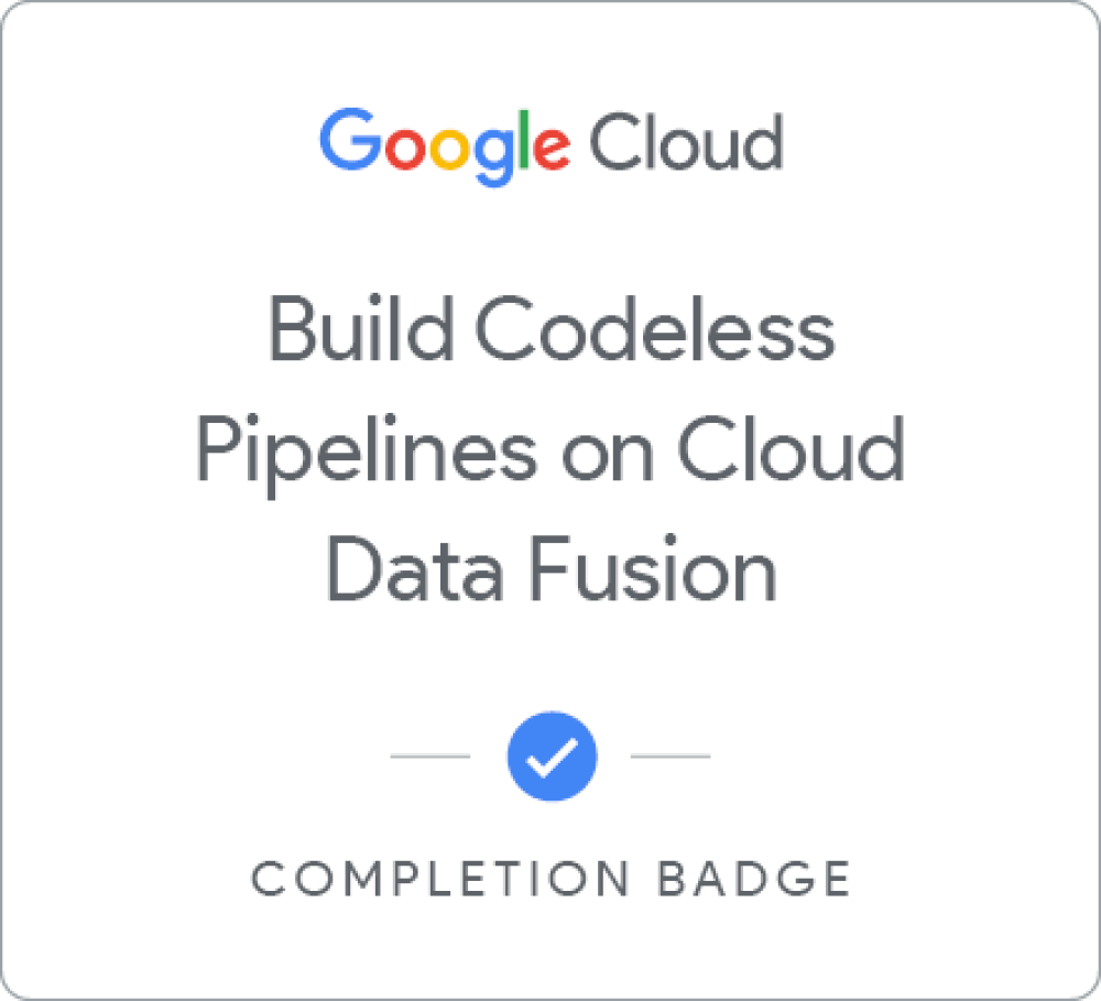 Insignia de Building Codeless Pipelines on Cloud Data Fusion