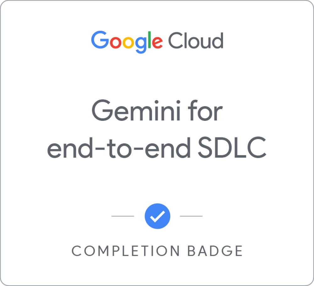 Badge für Gemini for end-to-end SDLC - Deutsch