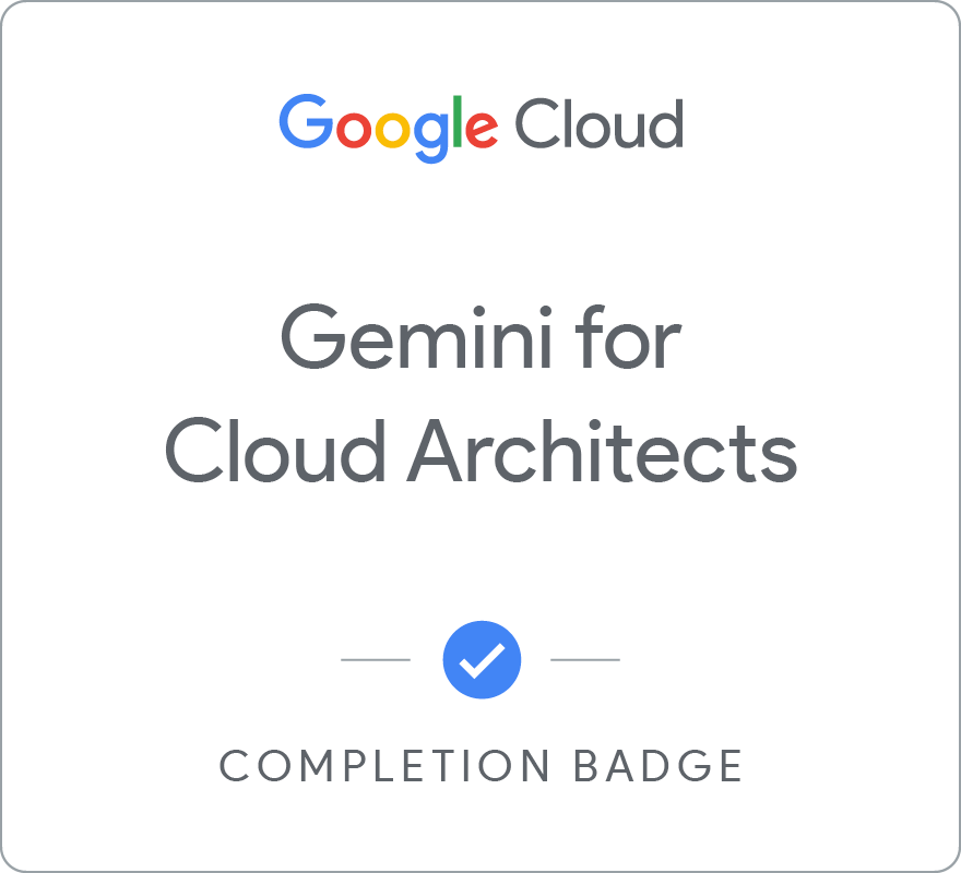 Gemini for Cloud Architects - 한국어 배지