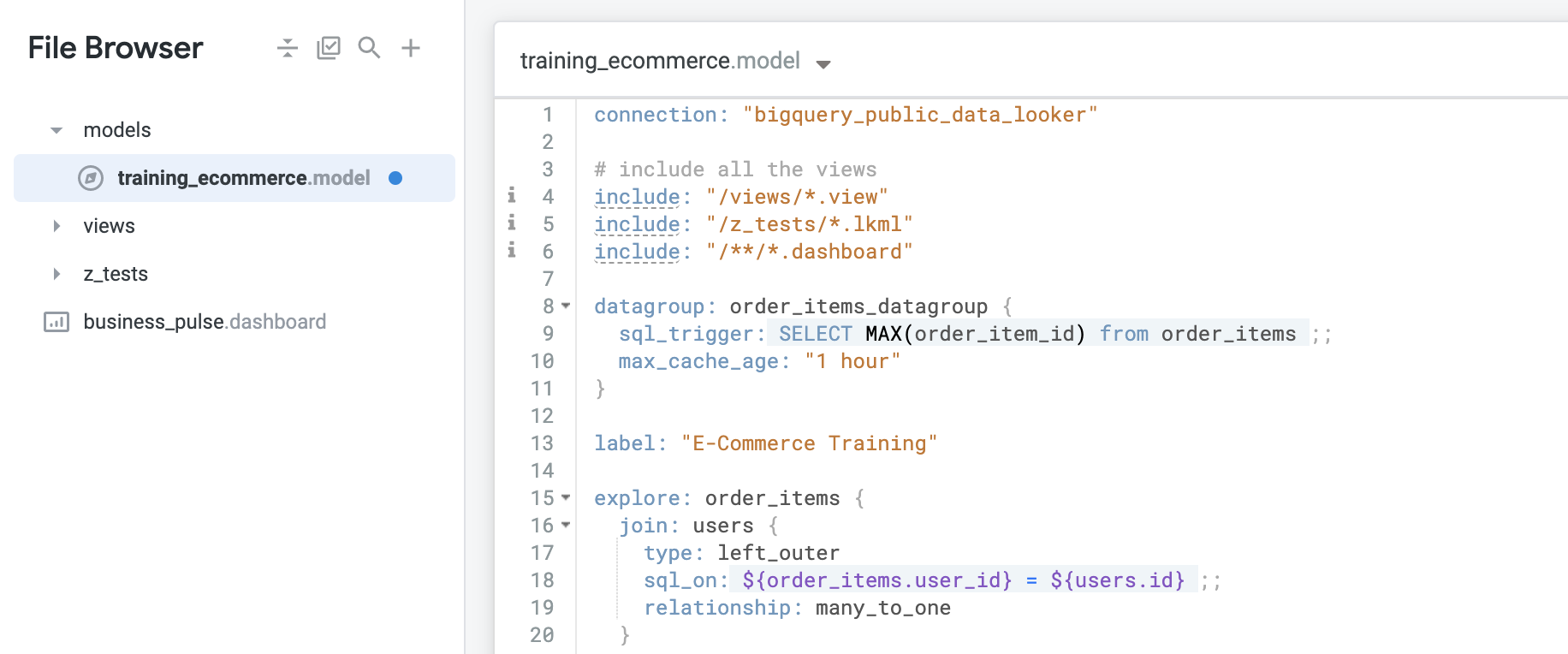 The training_ecommerce.model file with updated max cache age