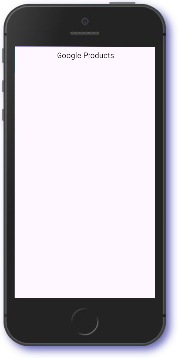 The Google Products title displayed on a mobile phone screen