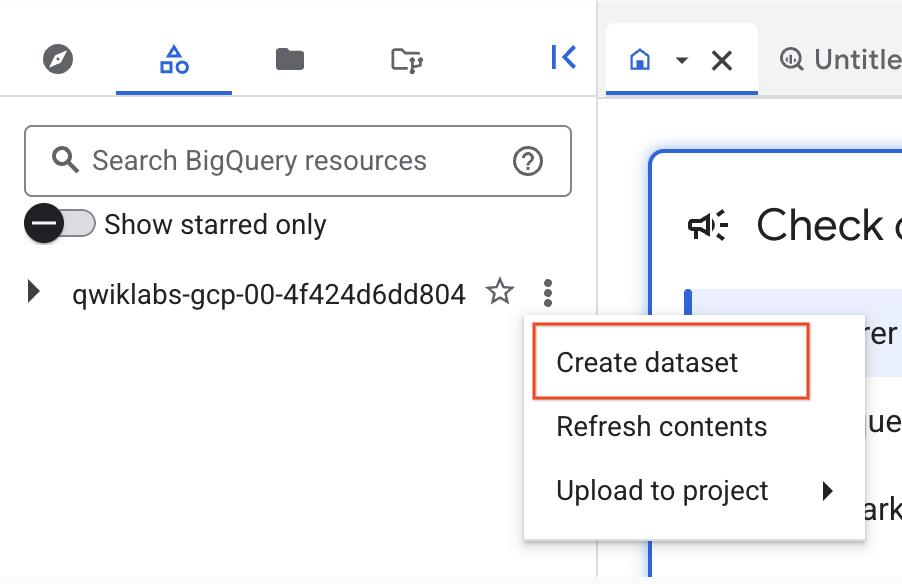 BQ Create Dataset
