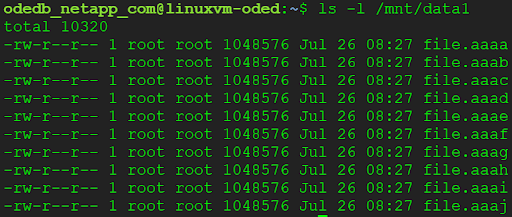 Verify volume was populated