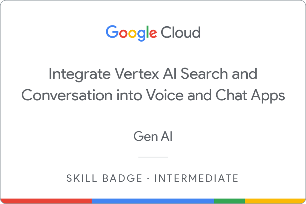 Badge für Integrate Vertex AI Search and Conversation into Voice and Chat Apps