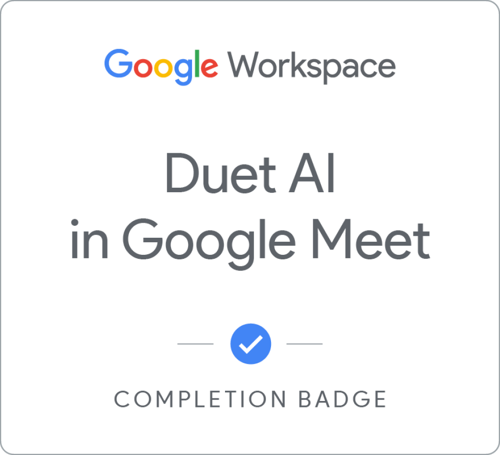 Badge für Gemini in Google Meet