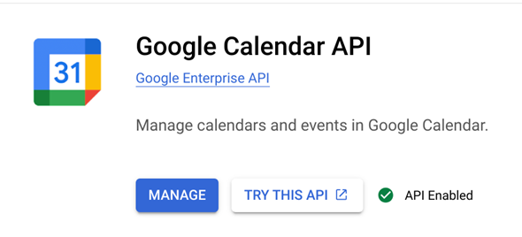 API Google Agenda