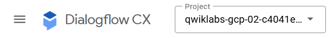 Dialogflow CX console