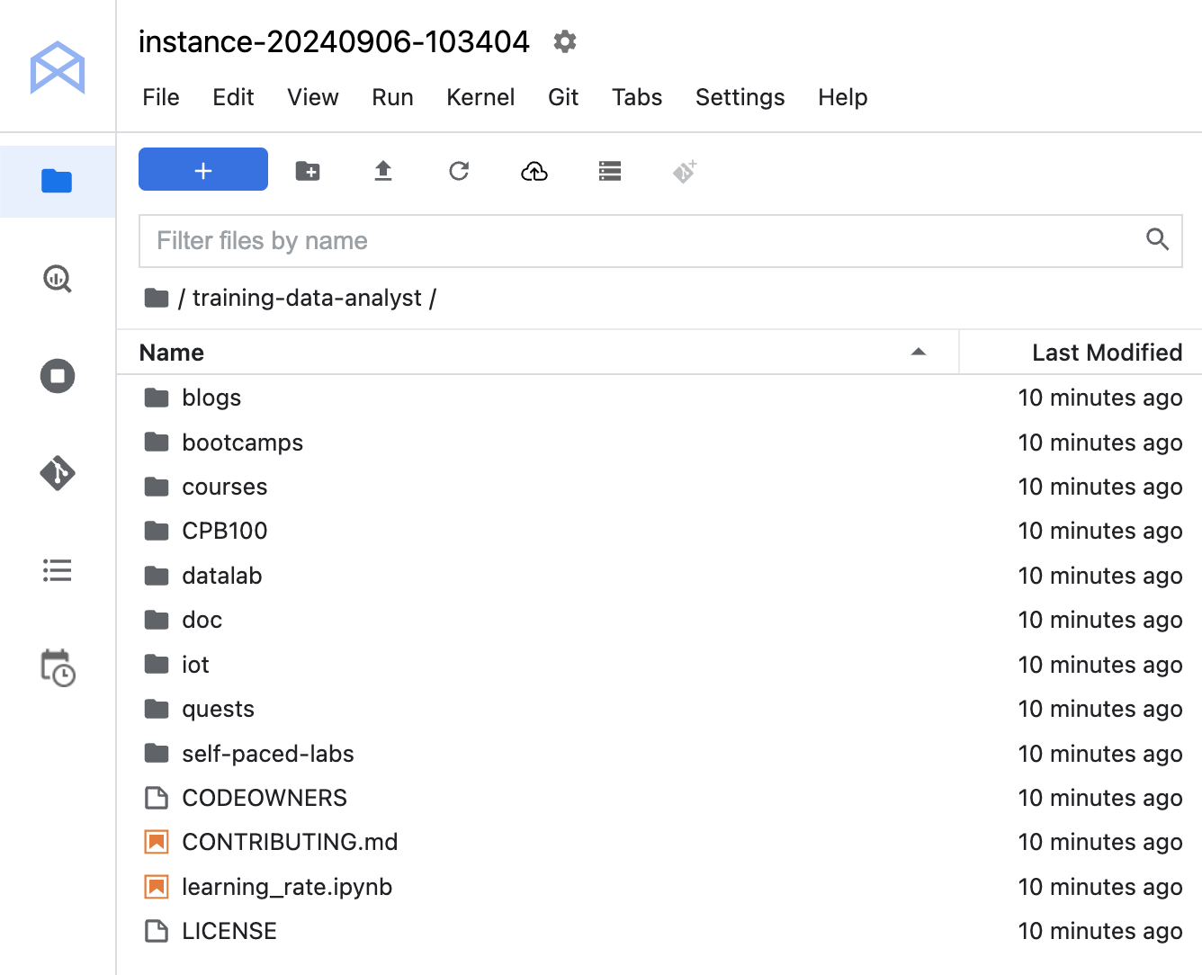confirm training-data-analyst repo