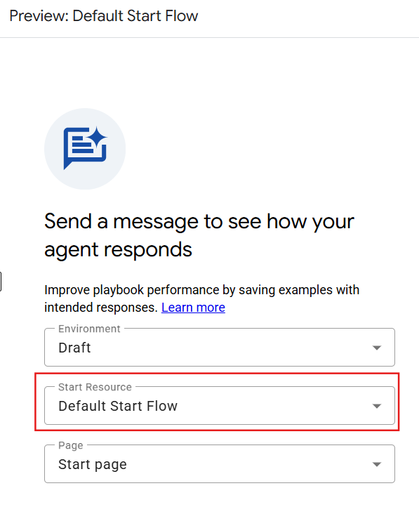 Default Start Flow