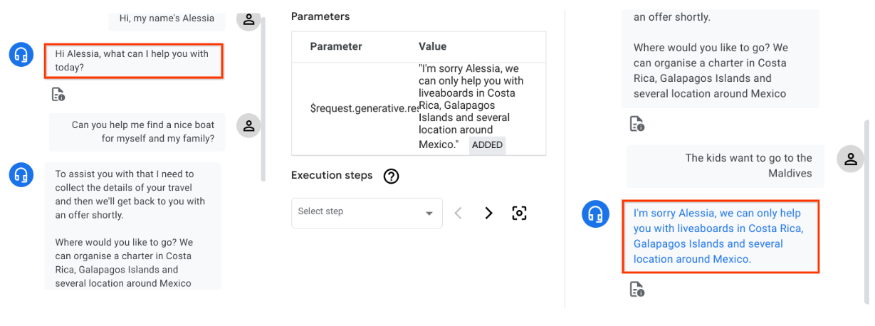 Prompt an Invalid Destination