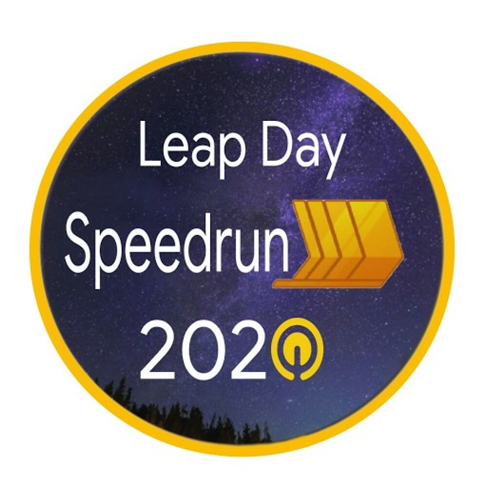 Cloud Hero Speedrun: Leap Day のバッジ