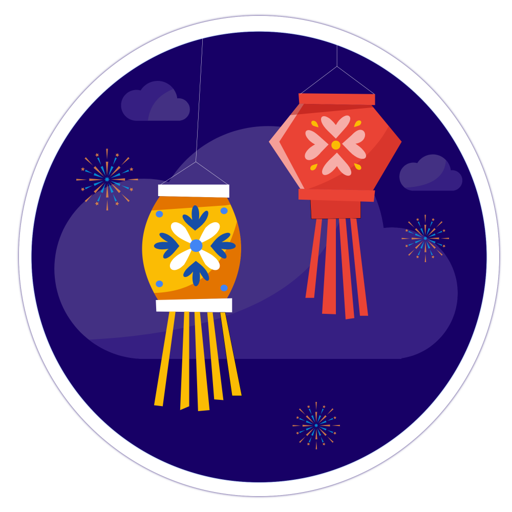 Odznaka dla Diwali Game 2: Lanterns and Looker