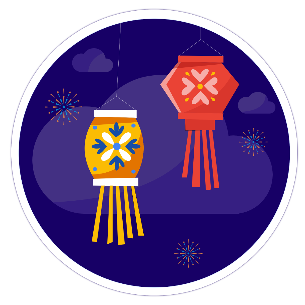 Insignia de Diwali Game 2: Lanterns and Looker