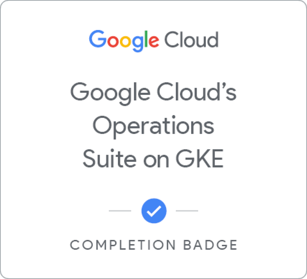 Odznaka dla DEPRECATED Google Cloud's Operations Suite on GKE