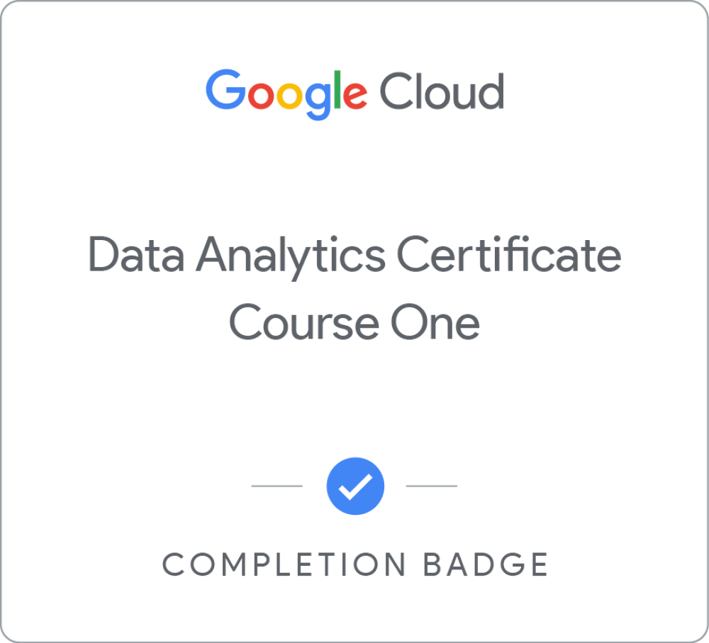 Значок за Introduction to Data Analytics in Google Cloud