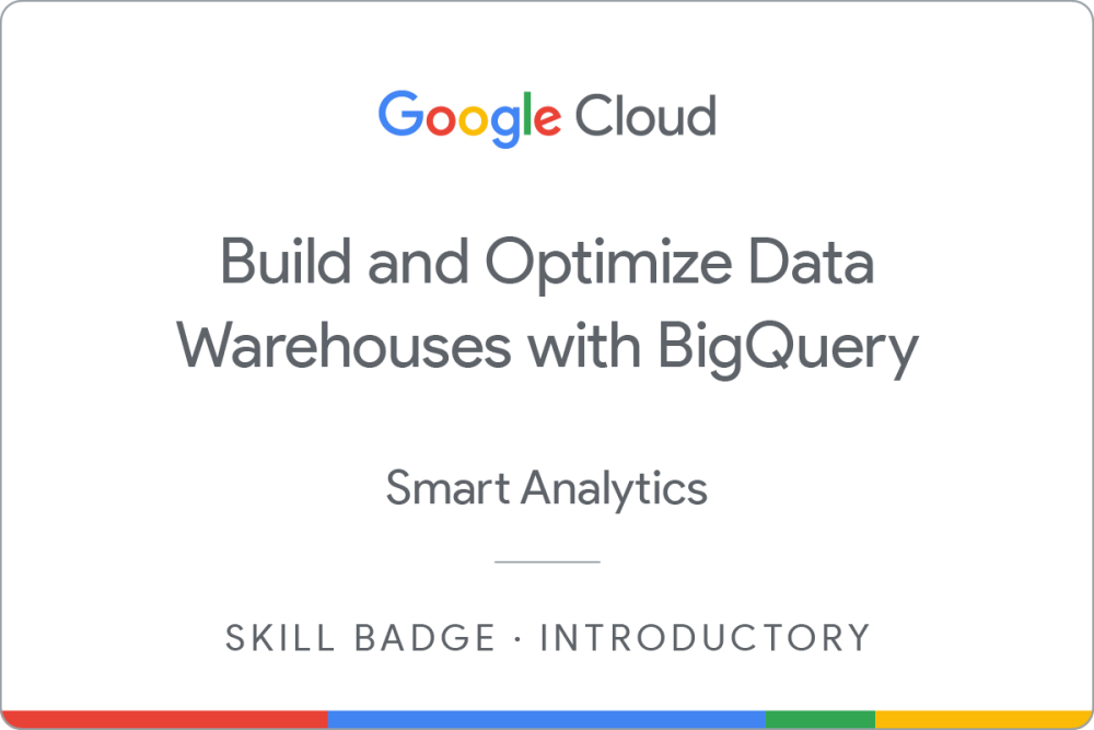 Insignia de BigQuery for Data Warehousing