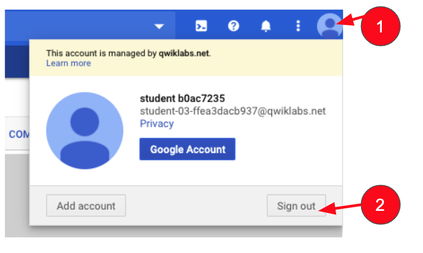 Sign Out dialog