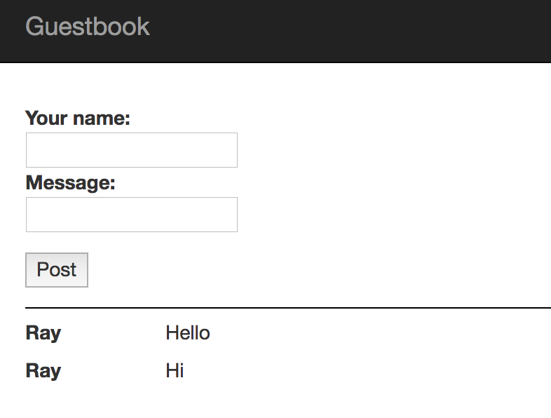 A sample message of "Hi" displays for Ray