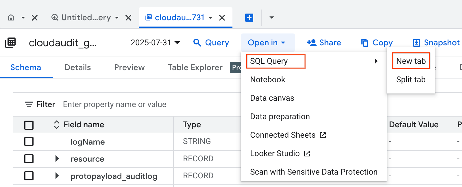 query_drop_down