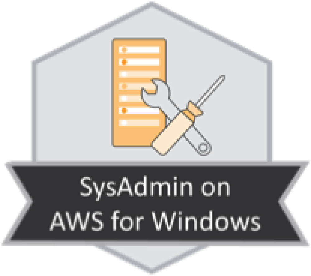 Значок за SysAdmin on AWS for Windows