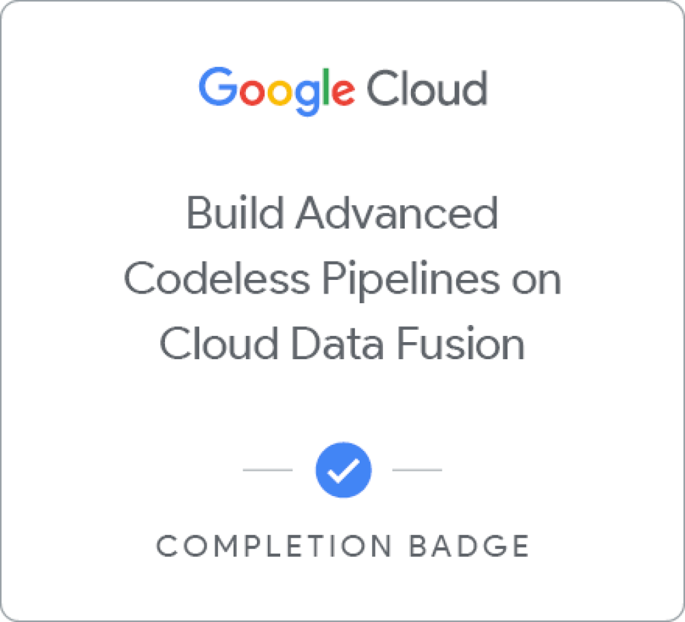 Badge per [DEPRECATED] Building Advanced Codeless Pipelines on Cloud Data Fusion