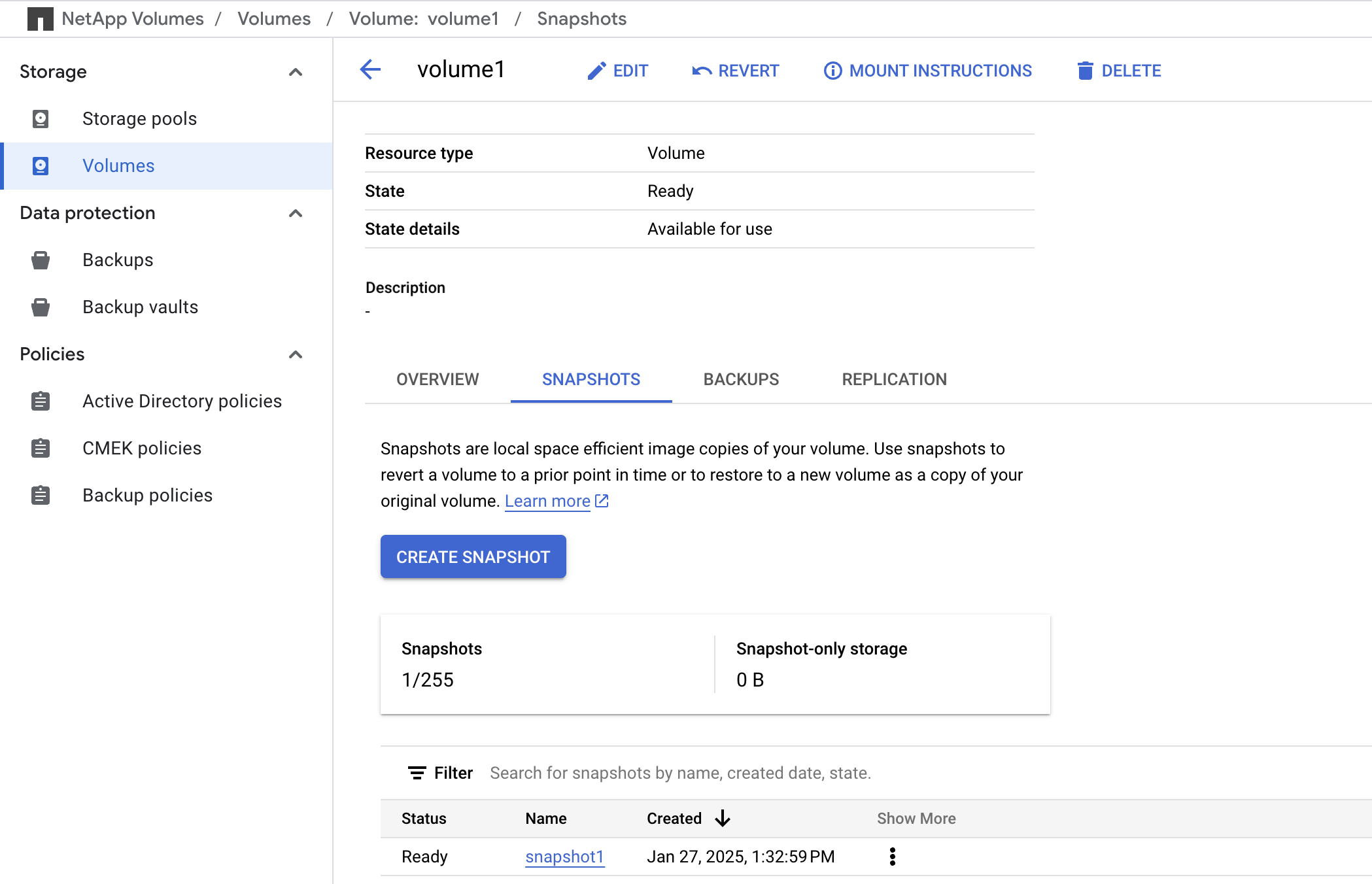 Protect your Google Cloud NetApp Volumes data with snapshots | Google ...