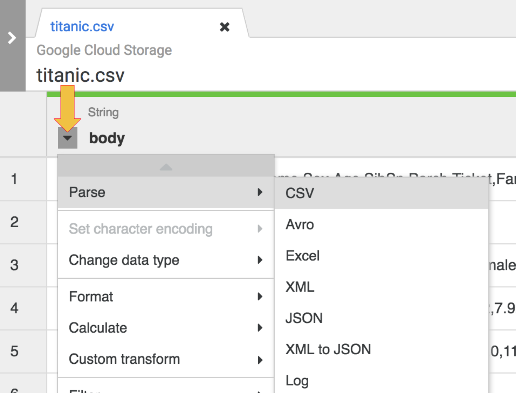 Building Transformations and Preparing Data with Wrangler in Cloud Data  Fusion | Google Cloud Skills Boost