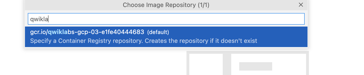 choose image repository