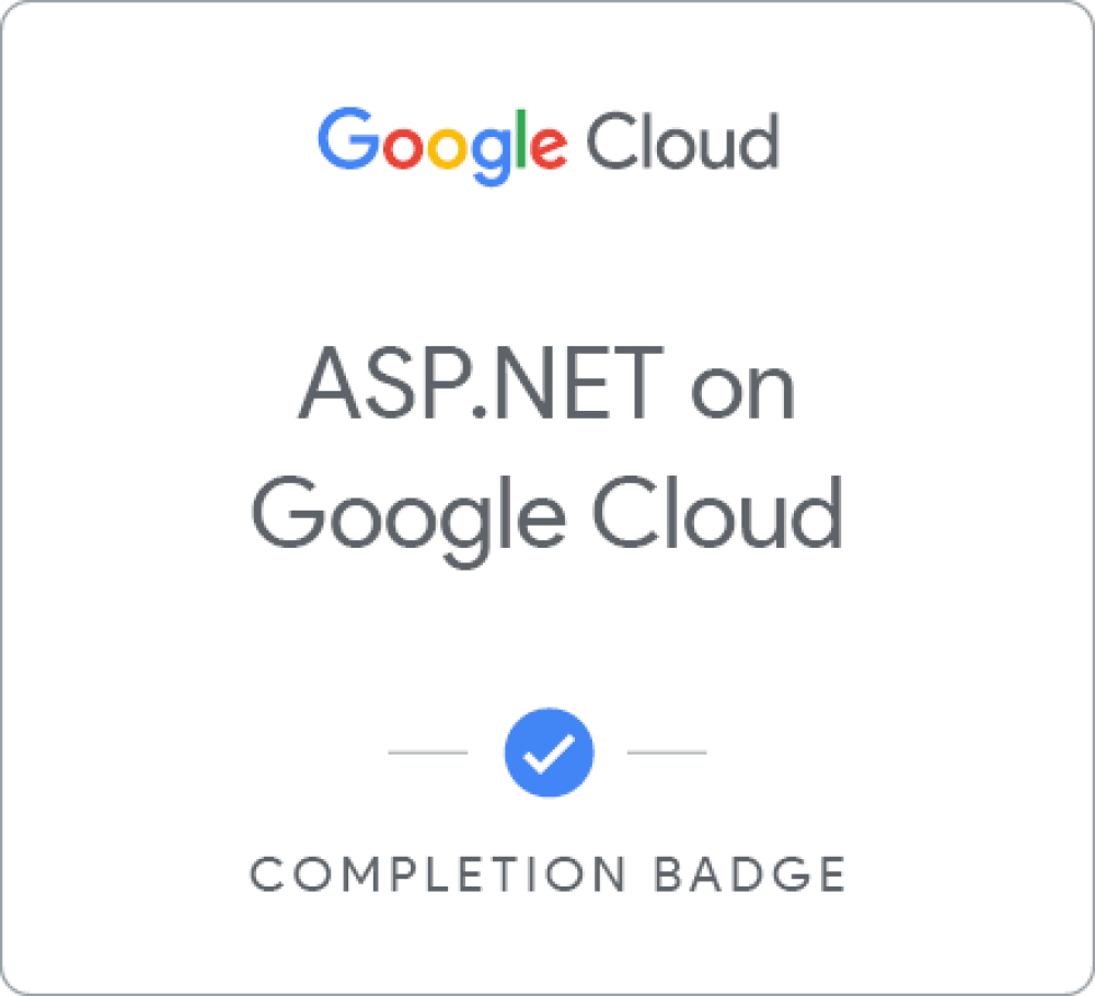 Badge untuk DEPRECATED ASP.NET on Google Cloud