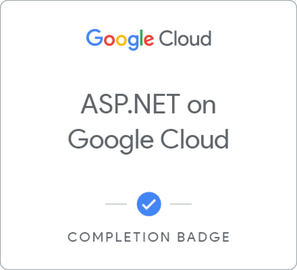 Badge für DEPRECATED ASP.NET on Google Cloud