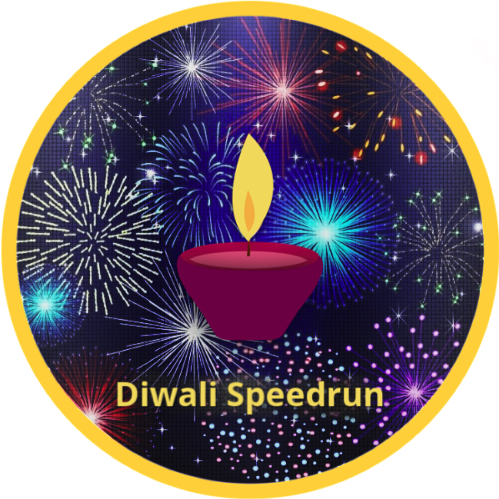 Badge for Diwali Speedrun