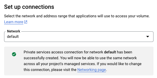 Set up connections with a green check mark