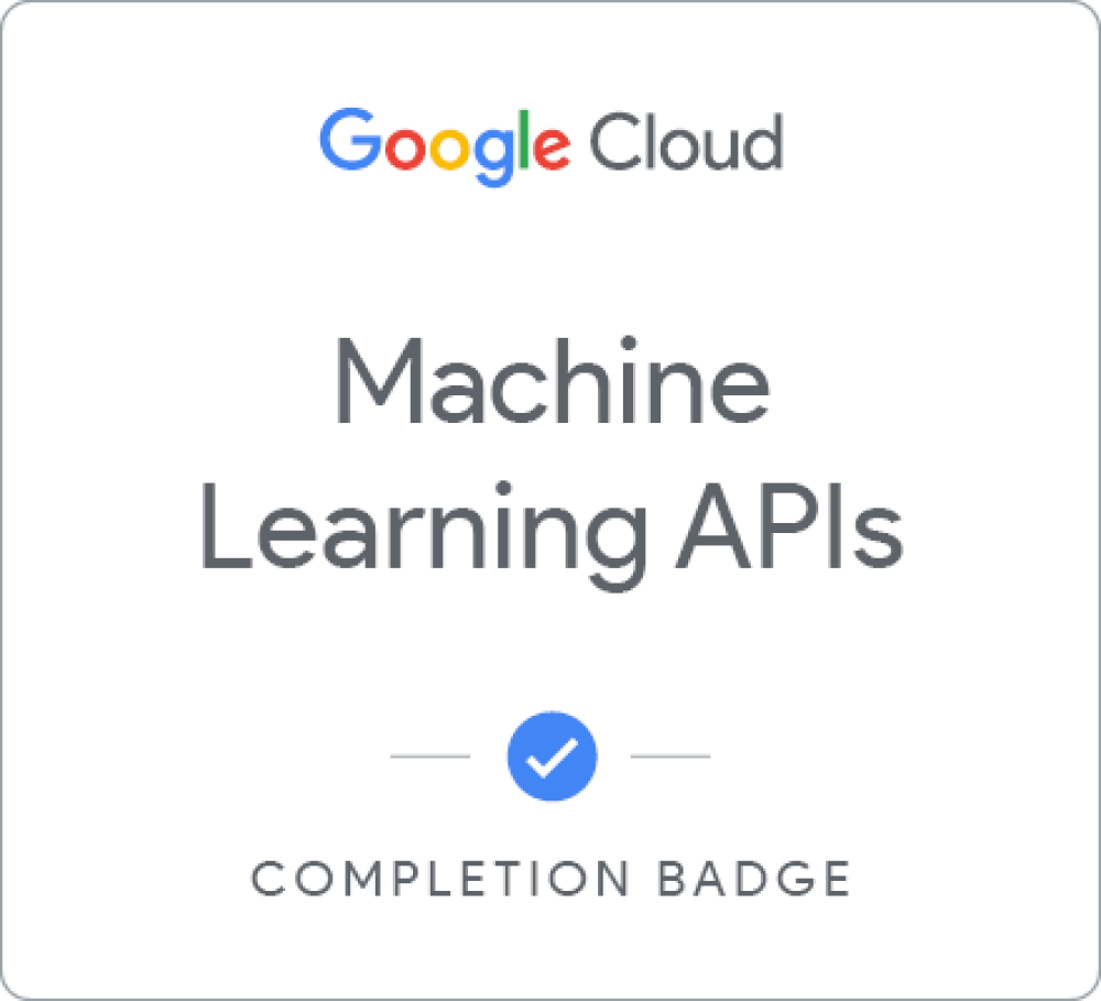 Badge für Machine Learning APIs