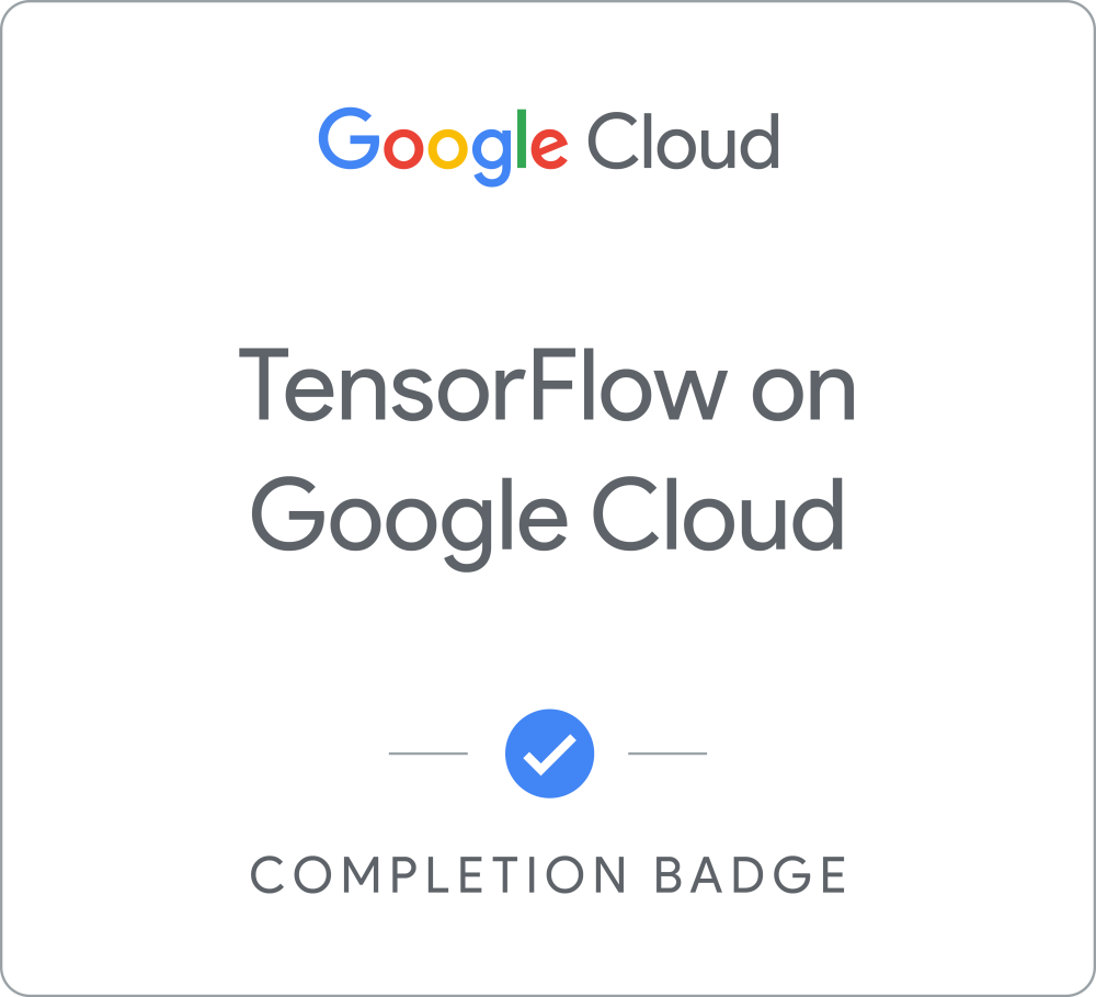 TensorFlow on Google Cloud - 日本語版 のバッジ