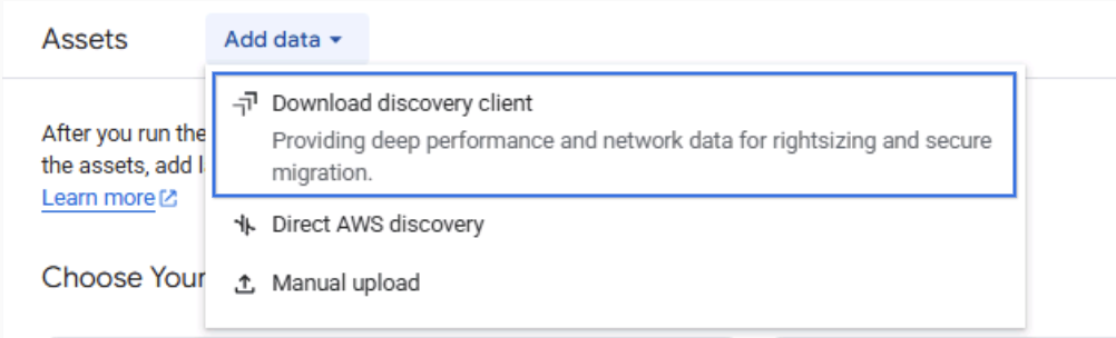 Setup Discovery Client V6 button.