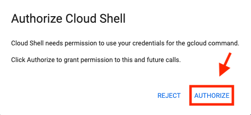authorize button