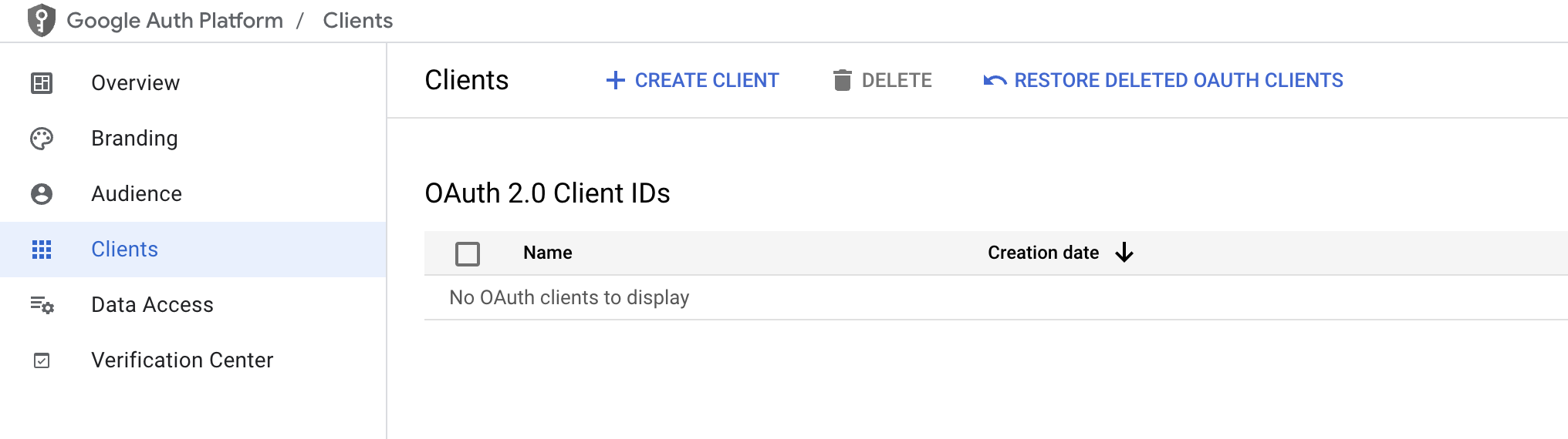 OAuth consent screen app information