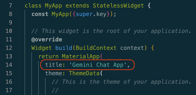 Flutter App title update