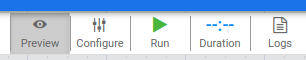 Pipeline preview run configuration