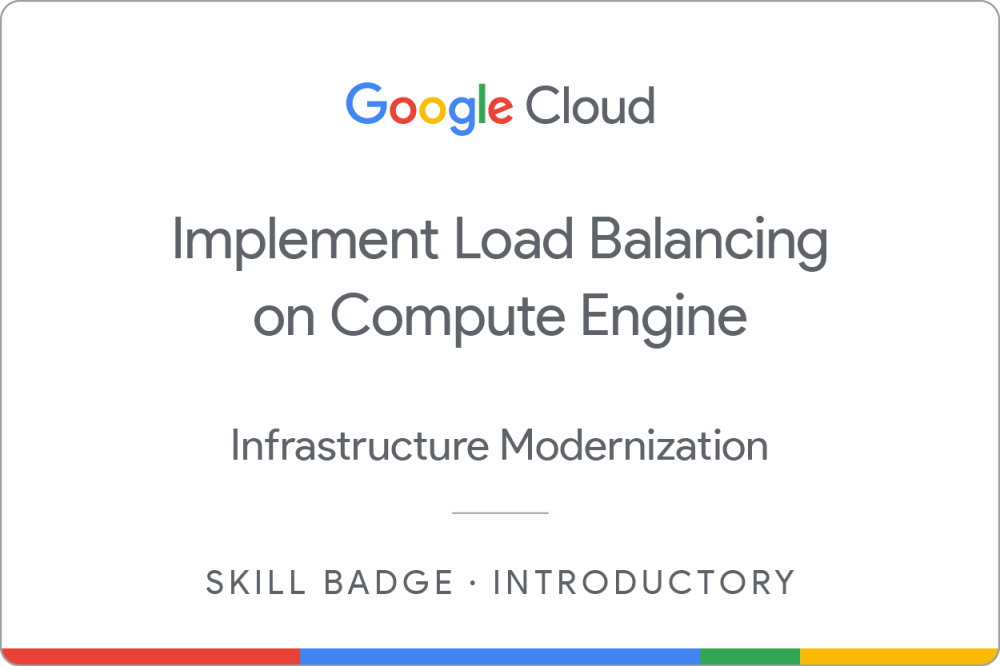 Odznaka dla Implement Load Balancing on Compute Engine