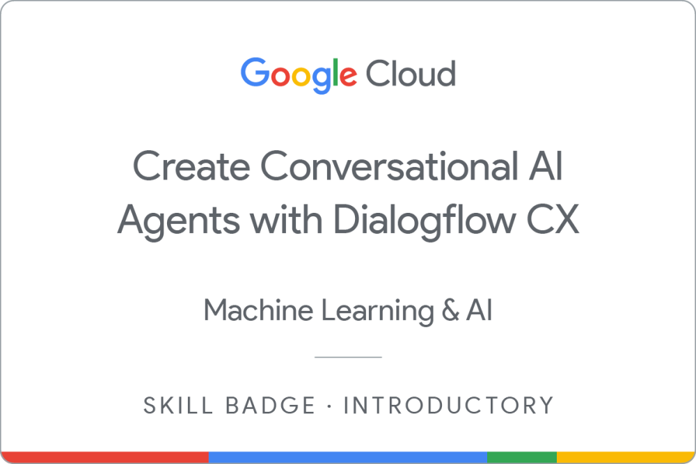 Badge per DEPRECATED Create Conversational AI Agents with Dialogflow CX