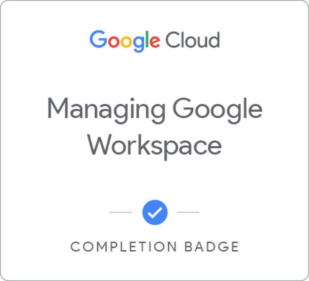 Badge for Managing Google Workspace