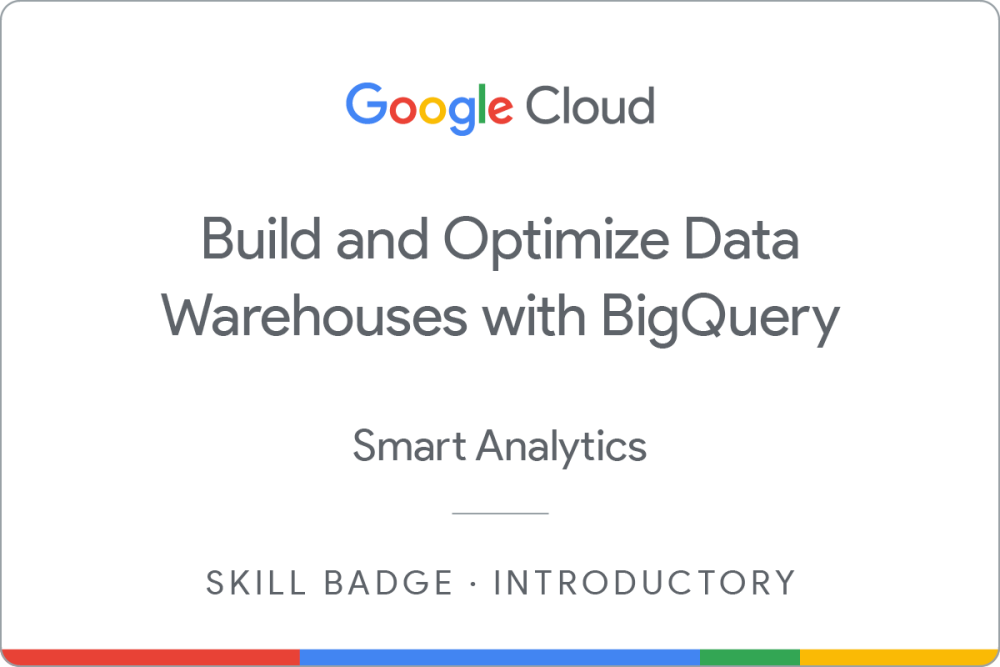 Badge pour BigQuery for Data Warehousing