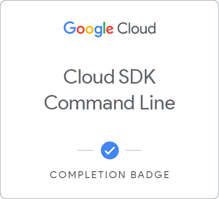 Badge pour Using the Cloud SDK Command Line