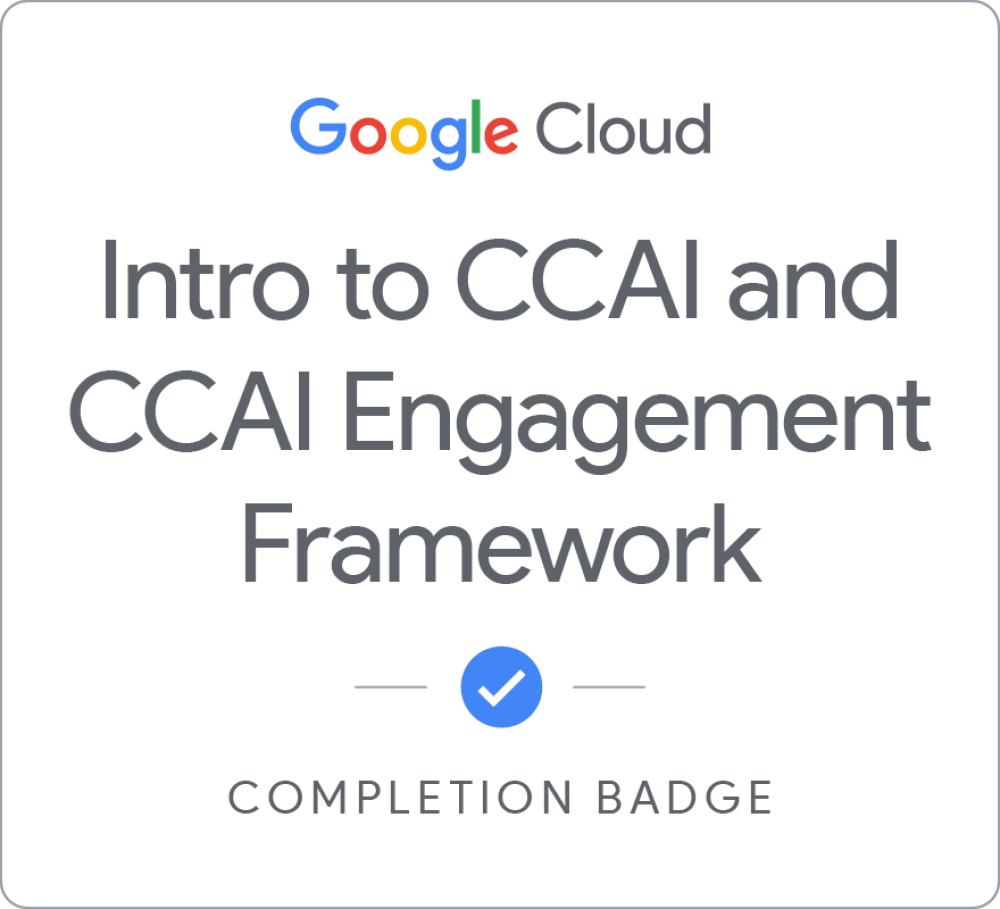 Badge for Intro to CCAI and CCAI Engagement Framework