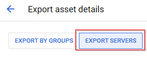 Export servers details.