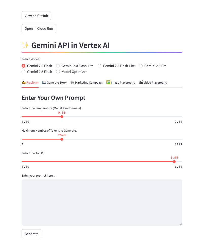 Vertex Gemini